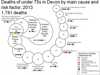 Figure 9.4 Deaths of under 75s by main cause