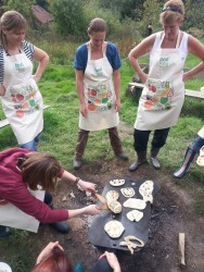 People taking part in the food for life project