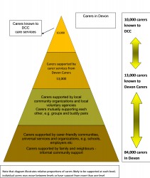 Figure 10.12 Support available to carers in Devon