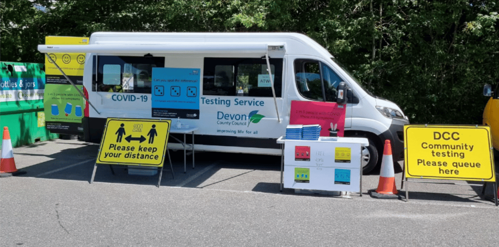 Devon County Council COVID-19 Testing Van