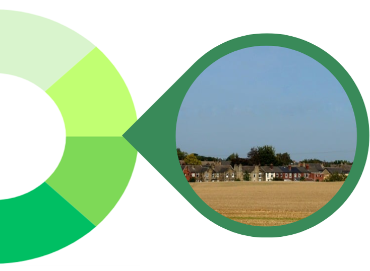 Image for Housing priority showing houses from across a field.